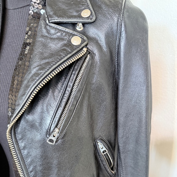 SCHOTT NYC leather motorcycle jacket - Picture 5 of 6